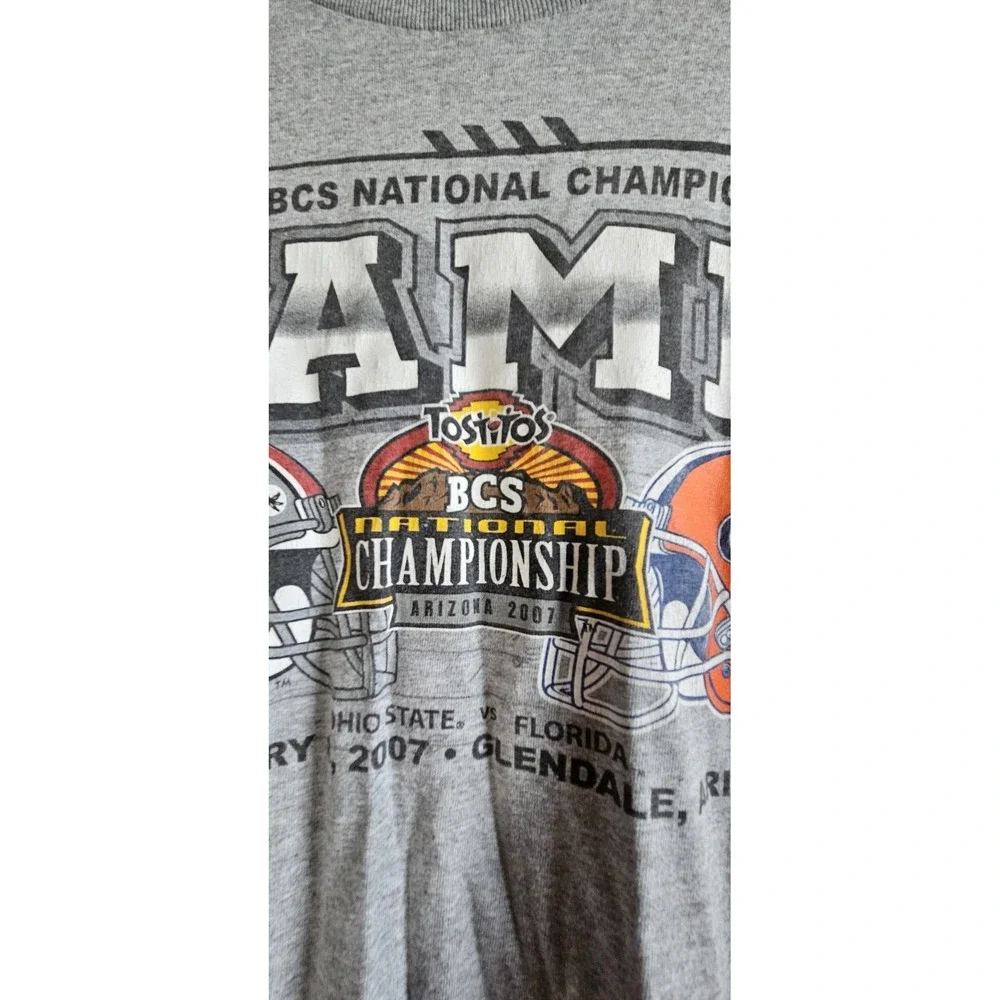 Tostitos BC NATIONAL CHAMPIONSHIP January 2007 Arizona‎ grey long sleeve T Sz M